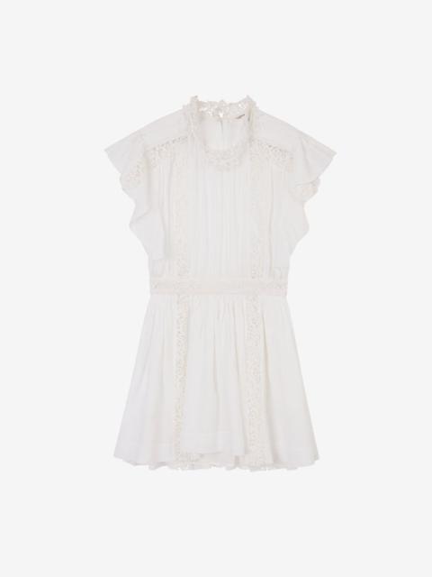 GISELE LACY COTTON MINI DRESS