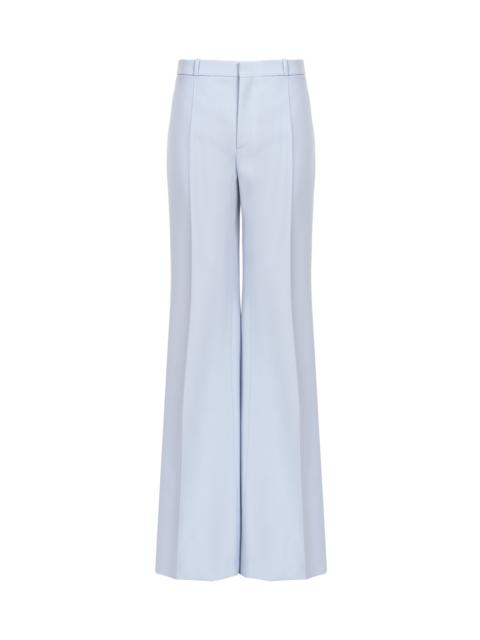 FLARED TAILORED PANTS IN WOOL CRÊPE