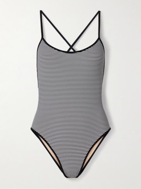 Uno Striped Ribbed Swimsuit
