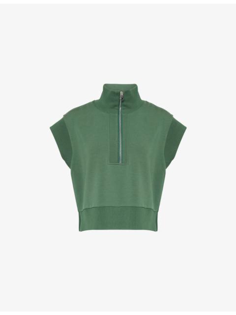 Kelly Half-Zip Stretch-Jersey Vest