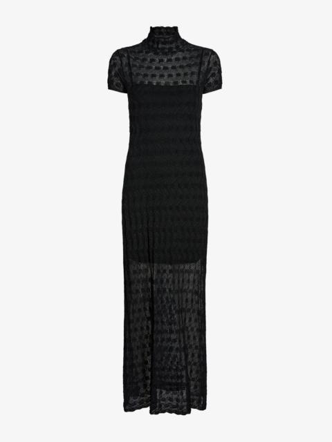 Zein Dress in Geo Textured Knit