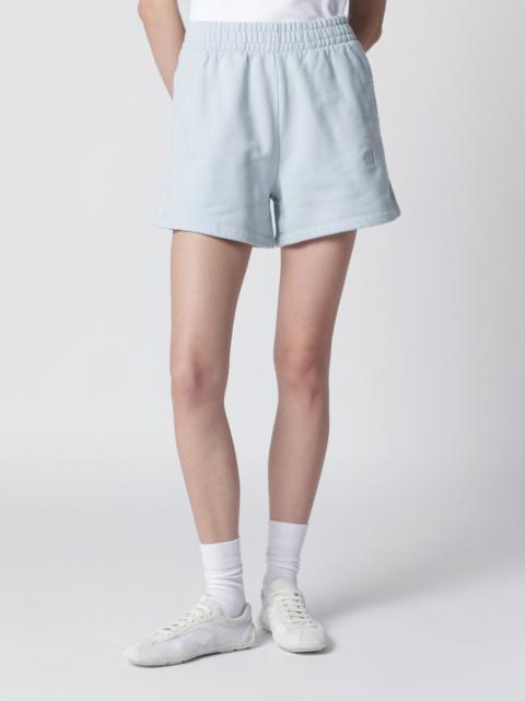 Light blue cotton shorts