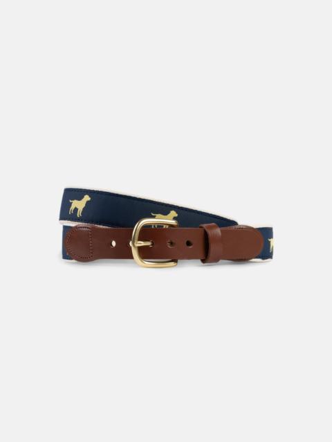 MADE-IN-USA YELLOW LABS MOTIF BELT