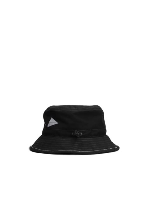 logo-print bucket hat