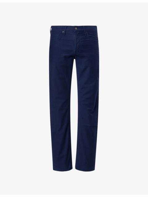 Moleskin Straight-Leg Cotton-Blend Trousers