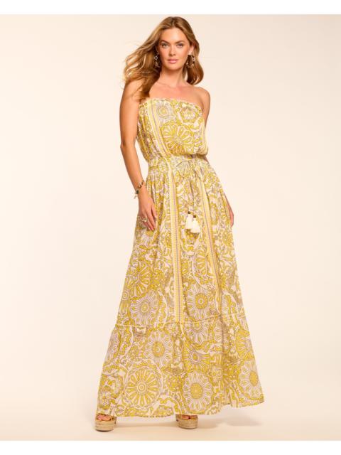 Nadine Cotton Strapless Coverup Maxi Dress