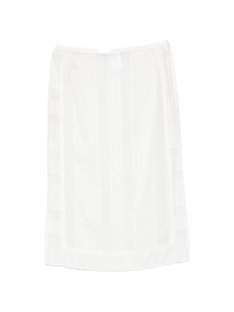 Low Classic Layered Midi Skirt