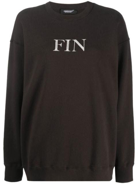 graphic-print cotton sweatshirt