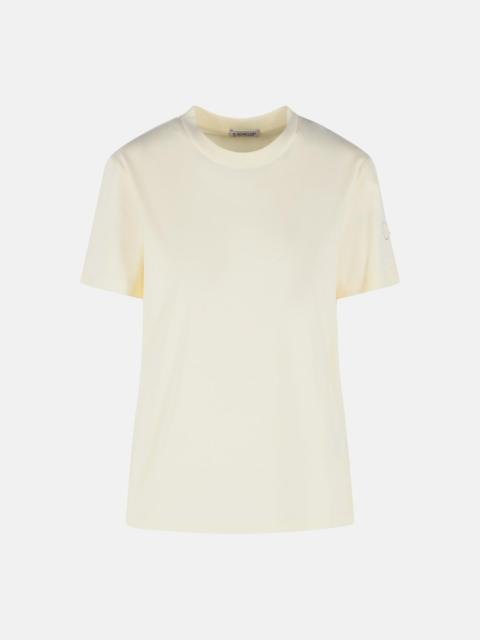 CREAM COTTON T-SHIRT