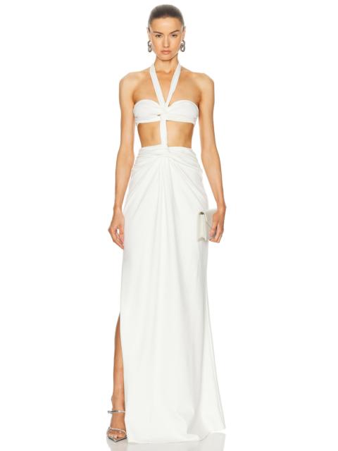 Bandeau Knot Knit Dress