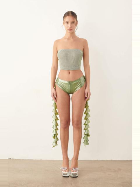 ROSALYN TOP IN METALLIC CHAINMAIL TREASURE