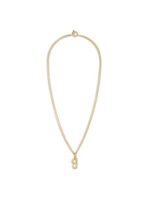 The Puffy Initial necklace