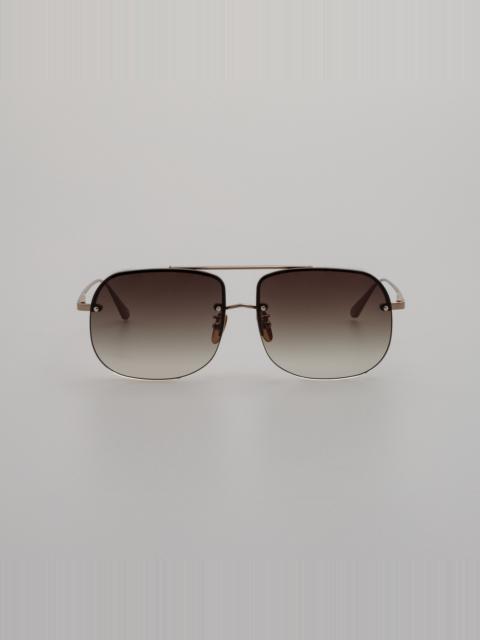 Seren Aviator Sunglasses in Light Gold