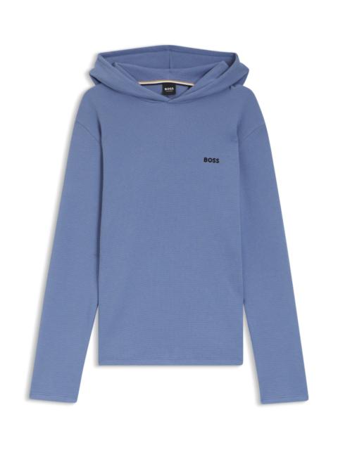 HOODED PYJAMA T-SHIRT IN A COTTON BLEND