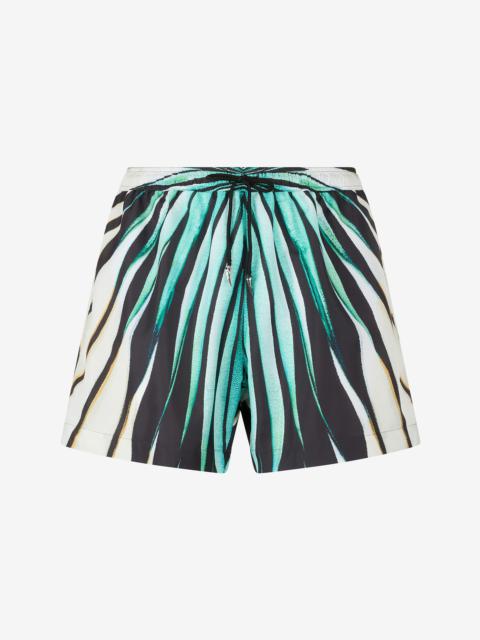 Ray Of Gold Print Nylon Sea Shorts