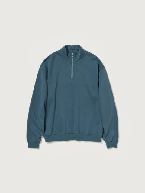ELASTIC HIGH GAUGE SWEAT HALF ZIP P/O