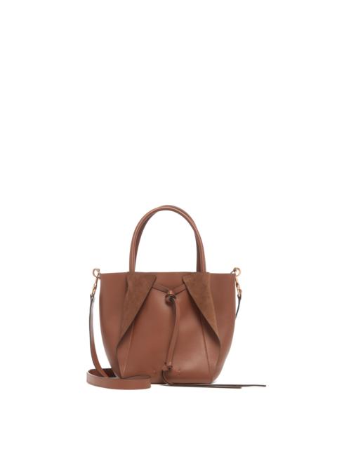 Small Marija Tote Bag in Cognac Nappa Leather