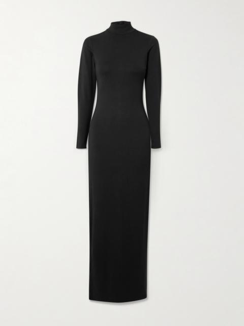 Smooth Layers Turtleneck Long Dress