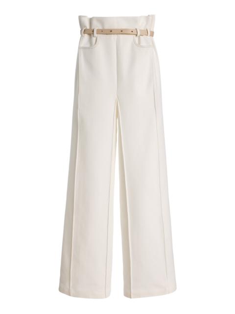 Rigid High-Rise Square Jeans ivory