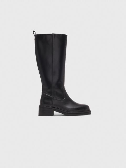 Leather boots