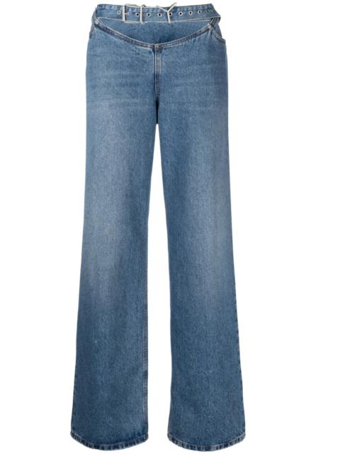 low-rise loose-fit jeans
