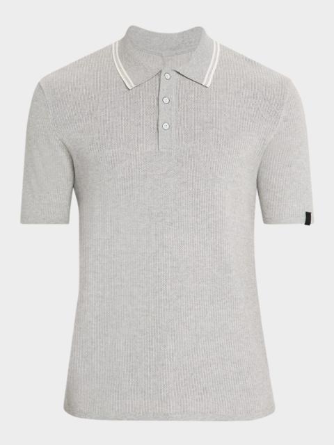 Men's Harvey Tipped Knit Polo Shirt