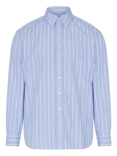 striped long-sleeved shirt