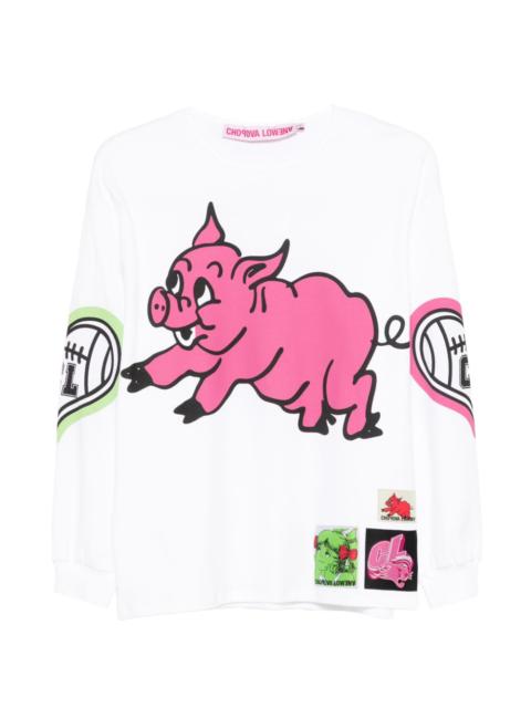 Hey Piggy printed T-shirt