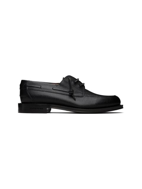 Black Neoclassic Boat Shoe Derbys