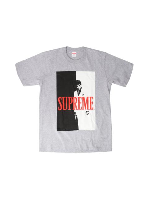 Supreme Scarface Split Tee Heather Grey