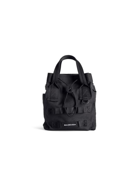 Men's Army Small Tote Bag in Black