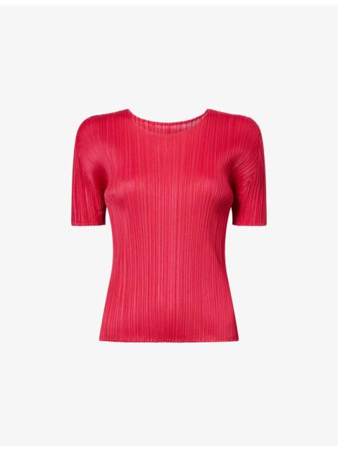 New Colorful Basics 4 Short-Sleeves Knitted Top