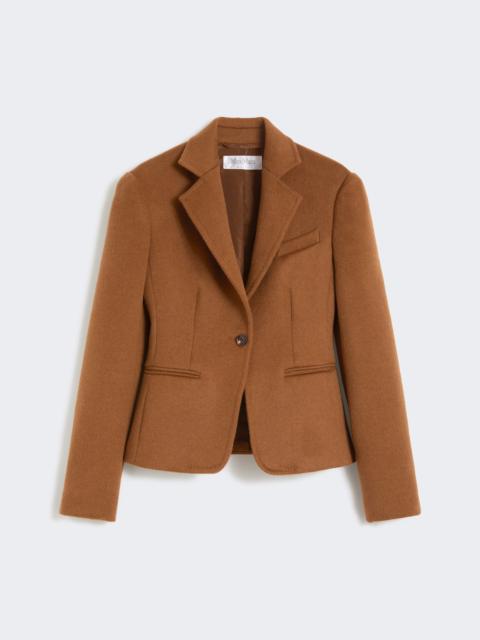 GLENN Short camel drap jacket