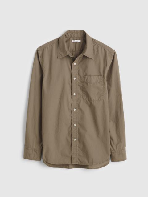 Button-Up Shirt in Crisp Poplin