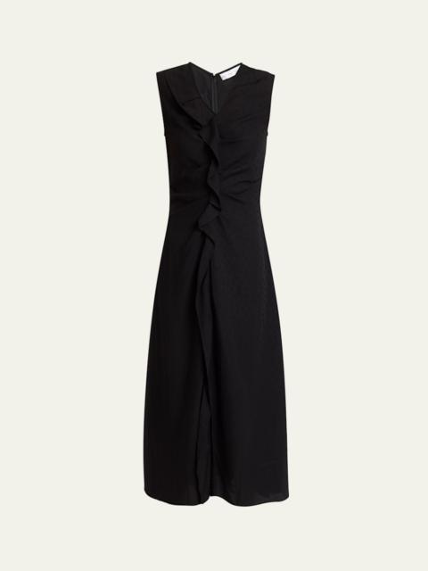 Jaya Sleeveless Ruffle Midi Dress