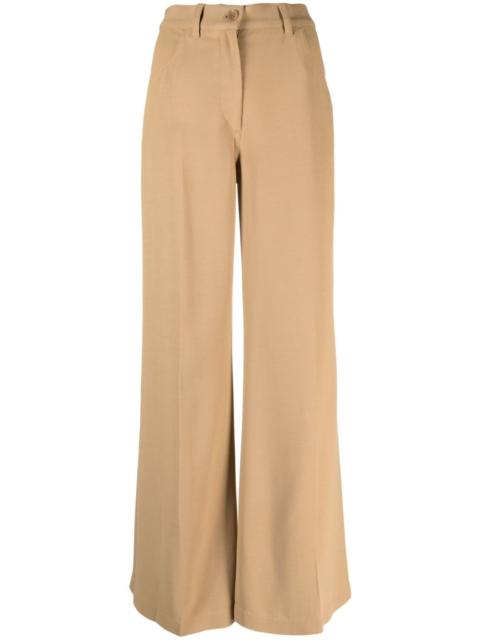 high-waisted palazzo pants