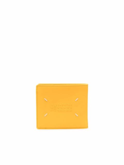 FOUR-STITCH LOGO BI-FOLD WALLET - YELLOW