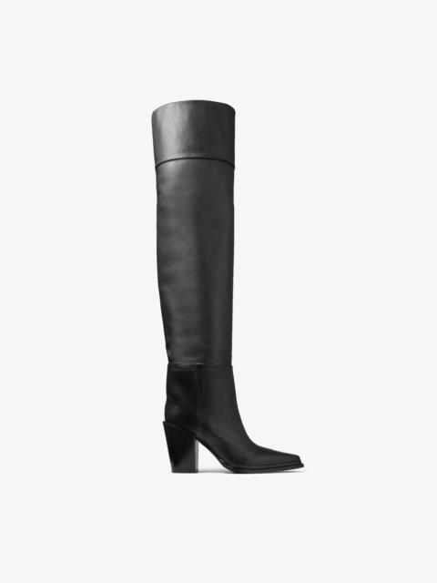 Cece Over The Knee Boot 80
Black Leather Over-The-Knee Boots