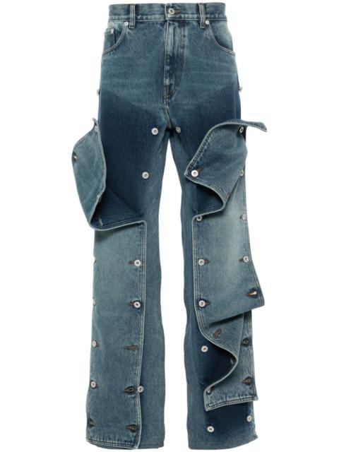Evergreen Snap Off straight-leg jeans