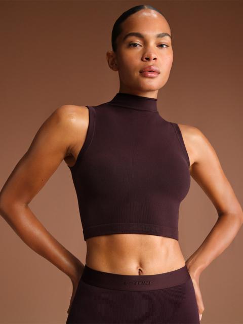 NikeSKIMS Vintage Seamless Women's Mock-Neck Long-Line Bra