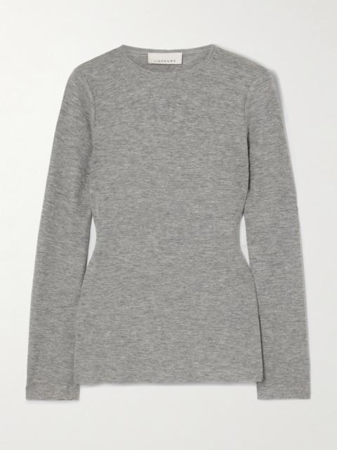 Stretch-cashmere Top