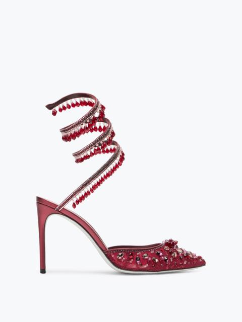 Chandelier Crystal Ruby Red Pump 100
