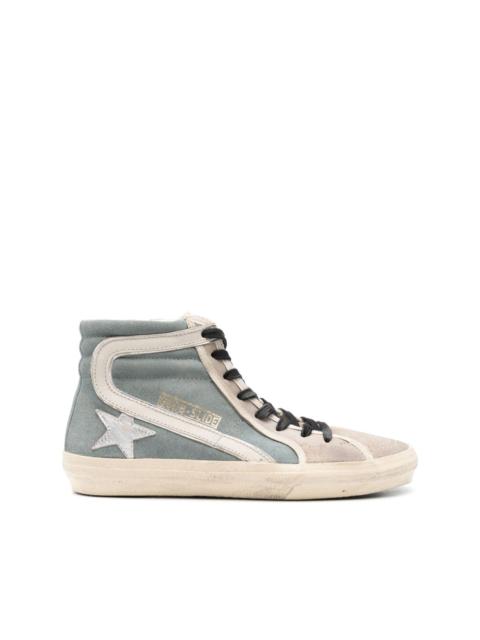 Slide suede sneakers