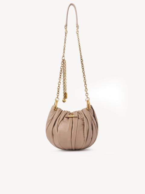 CHLOÉ PLISSÉ SHOULDER BAG WITH CHAIN IN PLEATED LEATHER