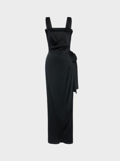 Silk satin maxi dress