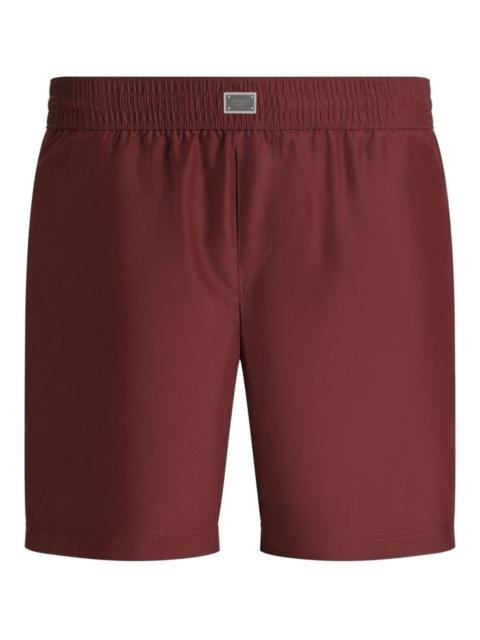 logo-plaque swim shorts