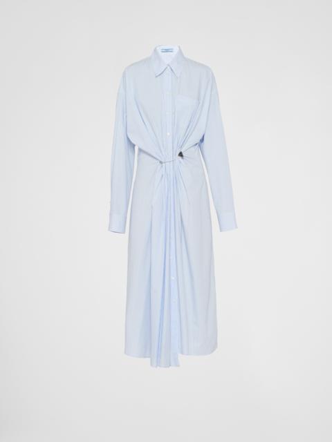 Poplin jacquard dress