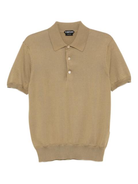 knitted polo shirt