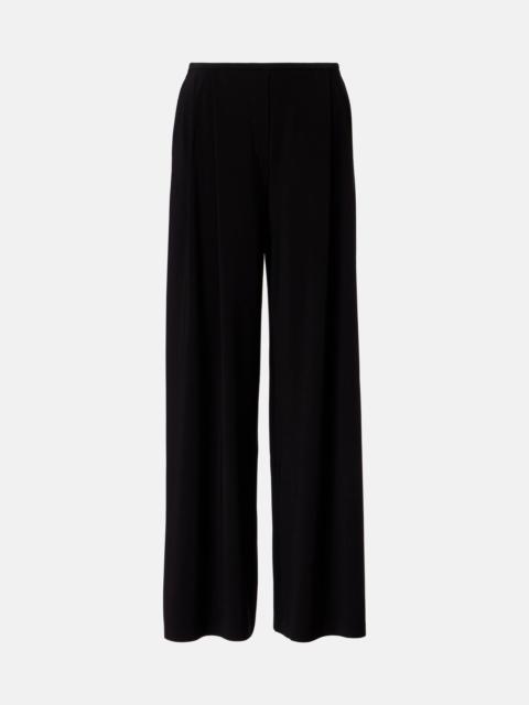High-rise wide-leg pants