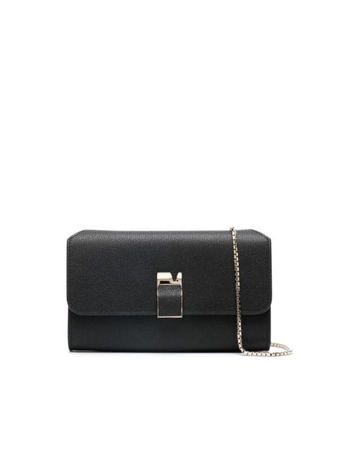 pebbled leather clutch